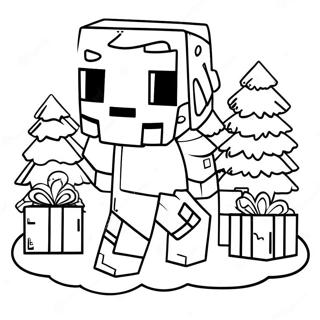 Minecraft Jultomte Creeper Malarbok 50115-41812