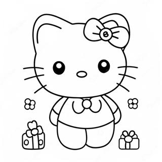 Sot Hello Kitty Med Retro Tillbehor Malarbild 50465-42064