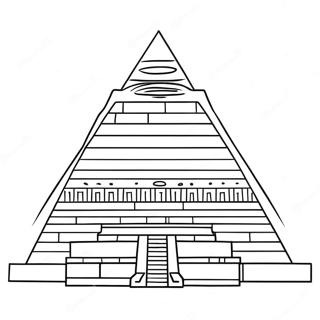 Gammal Egyptisk Pyramid Farglaggningssida 50885-42406