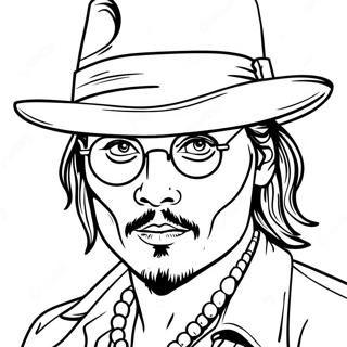 Johnny Depp Malarbild 50954-42438