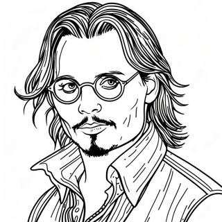 Johnny Depp Malarbild 50954-42439