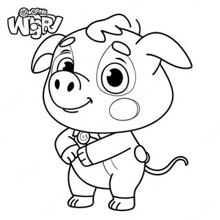 Alpha Pig Super Why Malarbild 51074-42551