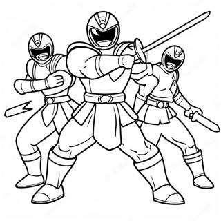 Power Rangers Samurai Malarbild 51214-42664