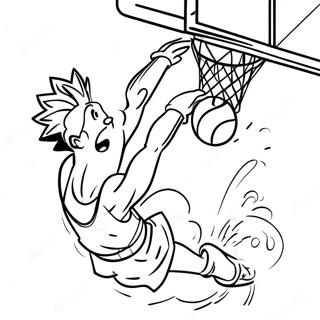 Spannande Slam Dunk Aktion Malarbild 51255-42693