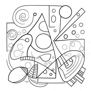 Kandinsky Geometriska Former Malarbild 51265-42705