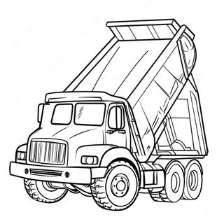 Dump Truck Motiv Att Farglagga 5132-4114