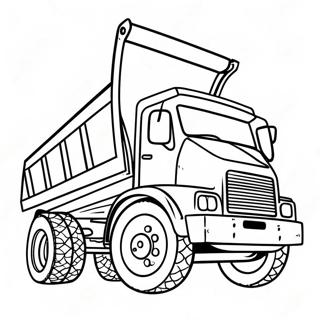 Dump Truck Motiv Att Farglagga 5132-4115