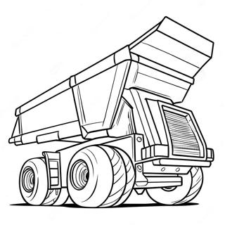 Byggdump Truck Motiv Att Farglagga 5133-4117