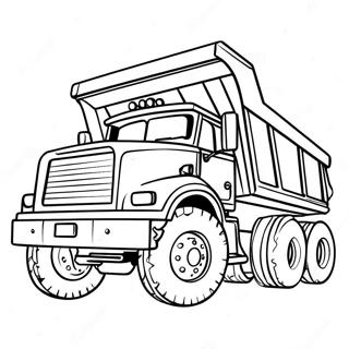 Byggdump Truck Motiv Att Farglagga 5133-4119