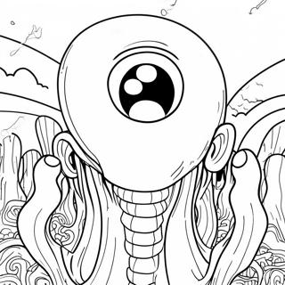 Skrammande Junji Ito Monster Malarbild 51425-42827