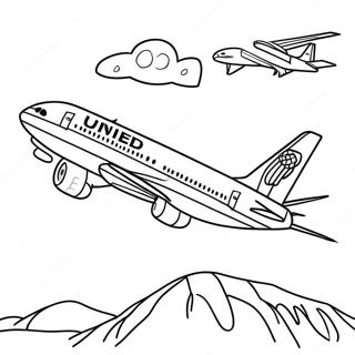 United Airlines Malarbild 51714-43068