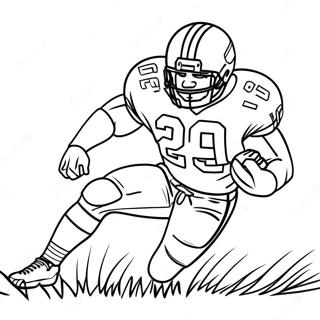 Barry Sanders Action Pose Malarbild 52216-43435