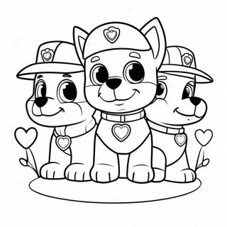 Sota Paw Patrol Valpar Med Hjartan Malarbok 52347-43551