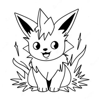 Jolteon Med Elektriska Gnistor Malarbok 52497-43669