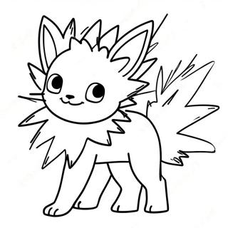 Jolteon Med Elektriska Gnistor Malarbok 52497-43672