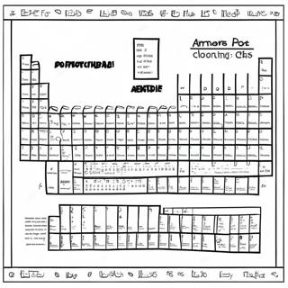 Fargglad Periodisk Systemet Aktivitet Malarbild 52717-43846