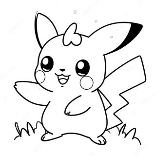 Sot Pikachu Som Leker Malarbild 53147-44182