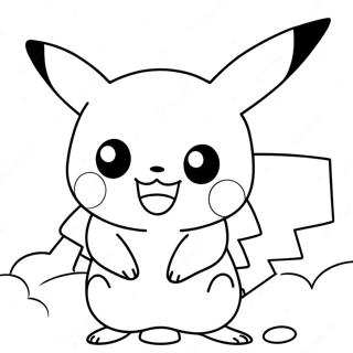 Sot Pikachu Som Leker Malarbild 53147-44183