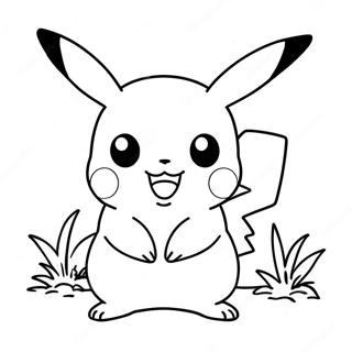 Sot Pikachu Som Leker Malarbild 53147-44184