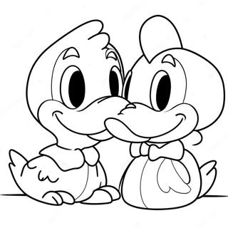 Donald Och Daisy Anka Malarbokssida 53458-44412