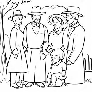 Amish Familjesammankomst Malarbokssida 53489-44592