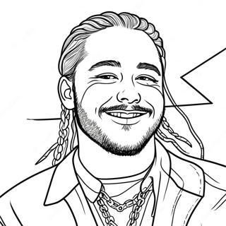 Post Malone Malarbild 53838-44862