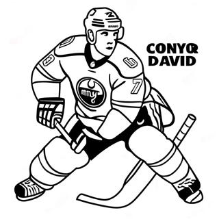 Connor Mcdavid I Aktion Malarbild 53869-44892