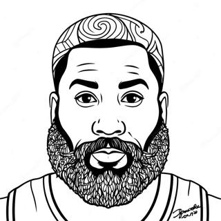 James Harden Målarbilder