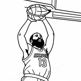 James Harden Dunkar Basketboll Farglaggningssida 53899-44920