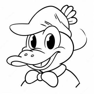 Donald Duck I En Tokig Hatt Farglaggningssida 53919-44934