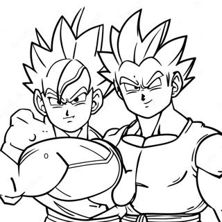 Goku Och Gohan Farglaggningssida 53958-44958