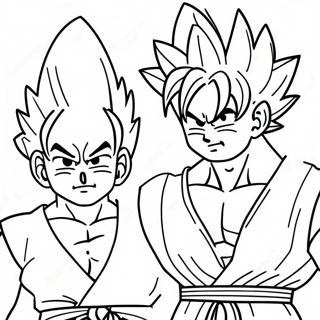 Goku Och Gohan Farglaggningssida 53958-44960