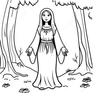 La Llorona I En Mork Skog Malarbild 54019-45011