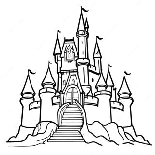 Spoklikt Disney Slott Malarbild 54120-45075