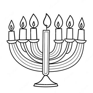 Hanukkah Menorah Farglaggningssida 5443-4357