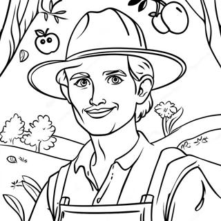 Johnny Appleseed Målarbilder