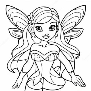 Winx Club Flora Farglaggningssida 54711-45542