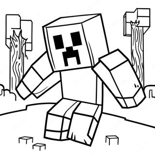 Cool Minecraft Målarbilder