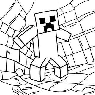 Minecraft Creeper I Aktion Malarbild 54752-45567