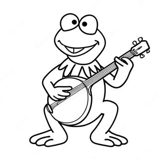 Kermit Spelar Banjo Farglaggningssida 55342-46048