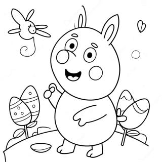 Peppa Pig Paskhare Malarbok 55411-46088