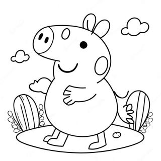 Peppa Pig Med Fargglada Agg Malarbok 55412-46094