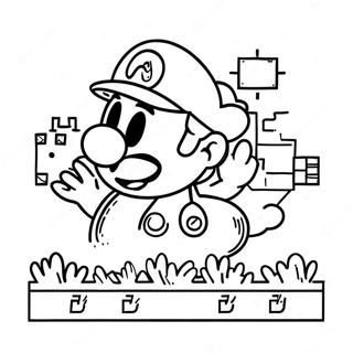 8 Bit Mario Farglaggningssida 5553-4434