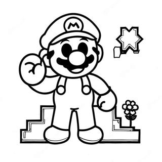 8 Bit Mario Farglaggningssida 5553-4436