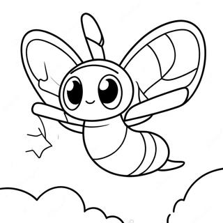 Beedrill Flyger I Himlen Malarbild 55732-46346