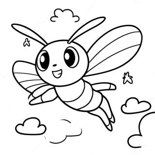 Beedrill Flyger I Himlen Malarbild 55732-46347