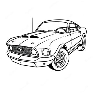 Mustang Racerbil Malarbok 55901-46483