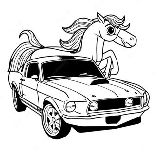 Mustang Racerbil Malarbok 55901-46484