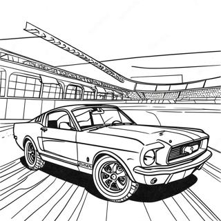 Vintage Mustang Racerbil Malarbok 55902-46493