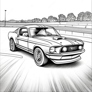 Vintage Mustang Racerbil Malarbok 55902-46494